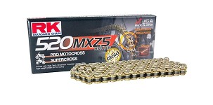 RK LANAC POGONSKI (MOTOCROSS) 520MXZ5-120 SPOJNICA (CL) U SETU BOJA ZLATNA (ZAPREMINA: ZA 500 CCM) (37,8 KN)