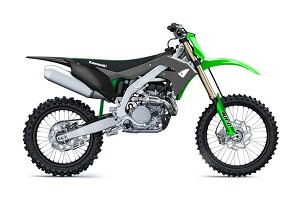 UFO KOMPLET PLASTIKE KAWASAKI KXF 250 '21, KXF 450 '19-'24 BOJA SIVA / ZELENA ( U SETU ŠTITNICI TELESKOPA I NALEPNICE )