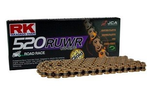 RK LANAC POGONSKI GB520RUWR-122 (UW-RING) ZAKIVAK (CLF) U SETU BOJA ZLATNA (ZAPREMINA: ZA 800 CCM) (35,3 KN)