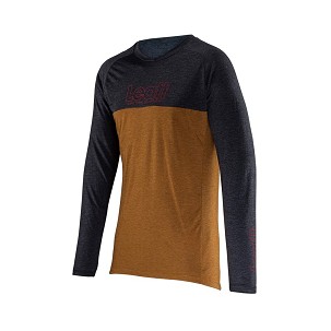 LEATT MAJICA BICIKLOWA MTB GRAVITY 2.0 JERSEY PEANUT BOJA BRAON/GRAFITNA VELIČINA S