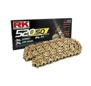 RK LANAC POGONSKI 520SO-110 (O-RING) ZAKIVAK (CLF) U SETU BOJA ZLATNA (ZAPREMINA: ZA 400 CCM) (30,5 KN)