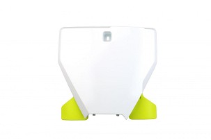 UFO TABLICA ZA STARTNI BROJ SA POSZERZENIEM HUSQVARNA TC 125/250, FC 250/350/450 '19-22, BOJA BELA