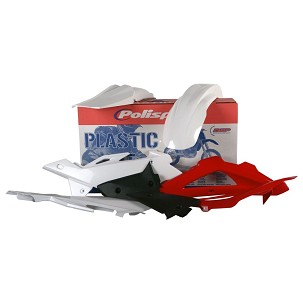 POLISPORT KOMPLET PLASTIKE HUSQVARNA TC/FE '05-'07 BOJA CRNO BELO CRVENA OEM