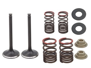 PSYCHIC IZDUVNI VENTILI (SET SA OPRUGAMA I PODLOŠKAMA) KAWASAKI KXF 450 (KX 450F) '17-18 ČELIČNE (12005-0766)