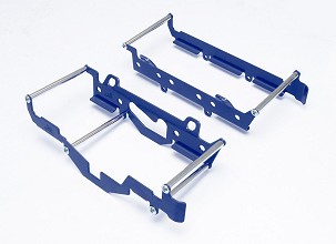 CROSSPRO RASPRODAJA ŠTITNICI HLADNJAKA ALUMINIJUMSKE MODEL LIGHT (ZA MOTOCIKLA SA VENTILATOREM) KTM EXC 125/250 '17-'18, SX 125 '19, HUSQVARNA TE/FE '17-'18 BOJA PLAVA