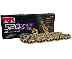 RK LANAC POGONSKI 520XRU-122 (UW-RING) ZAKIVAK (CLF) U SETU BOJA ZLATNA (ZAPREMINA: ZA 1000 CCM) (40 KN)