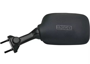 EMGO RETROVIZOR KAWASAKI GPZ 500 '94-'09, ZX-6R '95-'97, ZXR 750 '92-'03 LEVO (OEM: 56001-1376) BOJA CRNA (TIP ORIGINALA) (HOMOLOGACIJA)