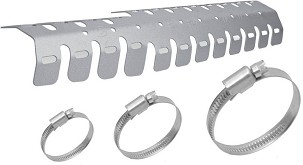 CROSSPRO ŠTITNIK DIFUZORA 2T ALUMINIJUMSKA MODEL (EVO) 'ICE MATT' BOJA SREBRNA