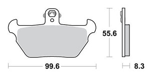 SBS PROMOCIJA PLOČICE KOČIONE KH170 STREET PERFORMANCE (EXCEL) SINTER BOJA ZLATNA ZA: ZA: BMW K1000, R1000 PREDNJI