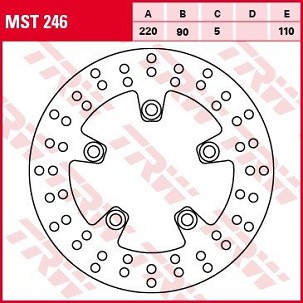 TRW ZF DISK KOČIONI ZADNJI SUZUKI GSXR 600 / 750 96-18, SV 650 03-10, GSXR 1000 01-16, SV 1000 03-08, TL 1000 97-01 (PROMOCIJA)