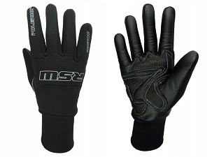 POLEDNIK RUKAVICE / RUKAVICE SPORTSKE KOŽNO-TEKSTILNE MODEL RSW WINDPROOF (VETRONEPROPUSNE) BOJA CRNA VELIČINA M