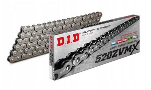 DID LANAC POGONSKI 520ZVMXBK-118 (118 KARIKA) X-RING (OTVOREN + ZAKIVAK)
