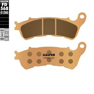 GALFER PLOČICE KOČIONE KH388 SINTER METAL (ZLATNE) SCOOTER HONDA FES S-WINGS 125/150 '07-'11