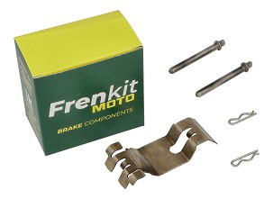 FRENKIT MOTO 2026/05 SET SIGURNOSNIH PLOČICA, OSOVINICA I OSIGURAČA KOČIONE ČELJUSTI BREMBO PREDNJA BMW F 800 R / S / ST '09-'17, R NINET 1200 '16-'20, DUCATI 996 BIPOSTO '98-'01, HYPERMOTARD 1100 '08-'16