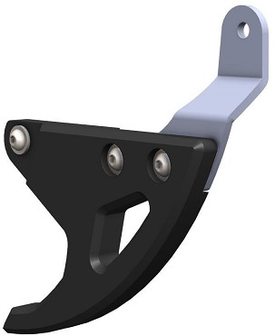 CROSSPRO ŠTITNIK DISKA KOČIONE SA PLASTIKE DTC ZADNJI: YAMAHA YZ 125/250 '99-'25, YZF/WRF 250 '99-'25 BOJA CRNA