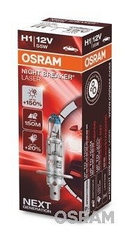 OSRAM SIJALICA H1 12V, 55W P14.5S NIGHTBREAKERLASER - 1 KOMAD