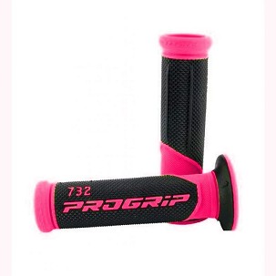PROGRIP RUČKE PG732 ROAD (22+25MM, DUŽ.125MM) BOJA FUKSJA FLUO/CRNA (DVOKOMPONENTNE) (732-297) (PG732/12)