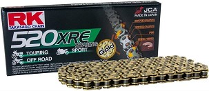 RK LANAC POGONSKI GB520XRE-120 (XW-RING) ZAKIVAK (CLF) U SETU BOJA ZLATNA (ZAPREMINA: ZA 800 CCM) (36,5 KN)