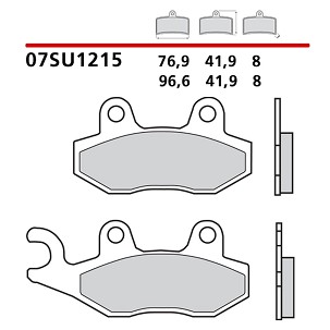 BREMBO 2026/06 KOČIONE PLOČICE KH135 ROAD / OFF ROAD / SCOOTER CARBON CERAMIC (POLUMETALNE OEM MEŠAVINA)