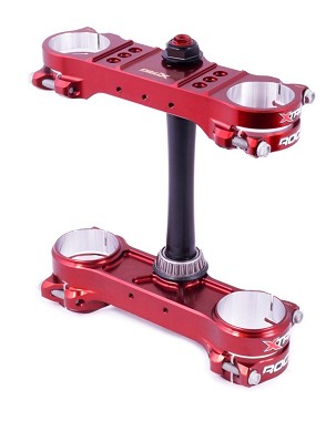 XTRIG POLICE VEŠANJA PREDNJEG ROCS PRO TRIPLE CLAMPS KTM SX/EXC '14-'22; SX-F/EXC-F/TPI '15-'22; GAS GAS EC/ECF/MC/MCF '21-'22; HUSQVARNA FC/FE/TC/TE/TEI '17-'23 (OFFSET 20MM-22MM) BOJA X-TRIG BROWN