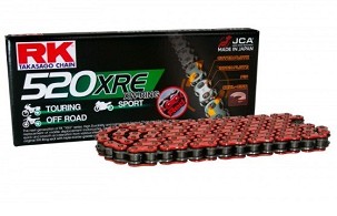 RK LANAC POGONSKI RR520XRE-120 (XW-RING) ZAKIVAK (CLF) U SETU BOJA CRVENA (ZAPREMINA: ZA 800 CCM) (36,5 KN)