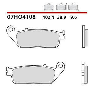 BREMBO 2026/06 KOČIONE PLOČICE KH196 ROAD / OFF ROAD / SCOOTER CARBON CERAMIC (POLUMETALNE OEM MEŠAVINA)