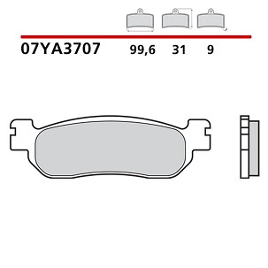 BREMBO 2026/06 KOČIONE PLOČICE KH275 ROAD / OFF ROAD / SCOOTER CARBON CERAMIC (POLUMETALNE OEM MEŠAVINA)