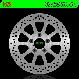 NG DISK KOČIONI ZADNJI HARLEY DAVIDSON DYNA 1690/1450/1573 02-17, SOFTAIL 16-18 (292X56,3X6,0MM) (5X10,MM)