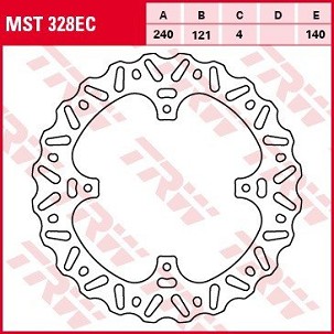 TRW ZF DISK KOČIONI ZADNJI HONDA CR 125 / 250 02-07, CR / CRF 250 / 450 '02-'21,