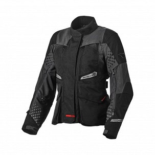 MACNA RASPRODAJA JAKNA (ODVOJIVA TERMO I WYPINANY RAINTEX) ŽENSKA FUSOR LADIES MOTORCYCLE JACKET BLACK BOJA CRNA VELIČINA XL