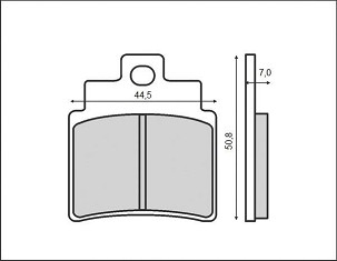 BRENTA PLOČICE KOČIONE KH355 (ORGANIC) (KYMCO/SYM)
