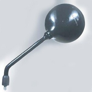 FAR RETROVIZOR LEVO HONDA CB 500S (METALNE OKRUGLE, BOJA CRNA)