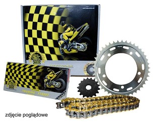 REGINA POGONSKI KOMPLET SUZUKI GSF 600/650 BANDIT 94-06 (15/47/112/530ZRT) LANAC DO 1000 CCM ZLATNI (Z-RING), LANČANIK PREDNJI/ZADNJI AFAM - ZAMENJUJE KS050REG