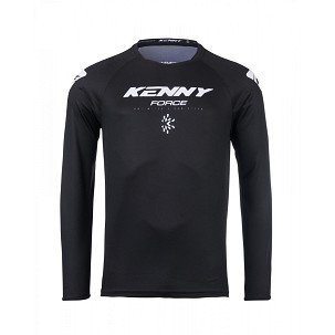 KENNY RACING MAJICA CROSS/ENDURO MODEL FORCE SOLID BLACK BOJA CRNA/BELA VELIČINA XXXL