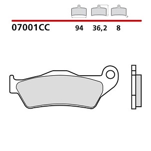 BREMBO 2026/06 KOČIONE PLOČICE KH181 ROAD / SCOOTER CARBON CERAMIC CC (POLUMETALNE) (ECE R90)