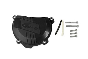 UFO 2025/11 ŠTITNIK POKLOPCA KVAČILA KTM SXF (SX-F) 250 '13-'15, SXF 350 '11-'15, EXC 250 '13-'15, EXC 350 '12-'15 BOJA CRNA