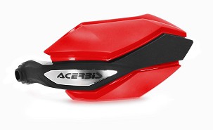 ACERBIS ARGON štitnici za ruke HONDA XL 750 TRANSALP '23-'25, ADV 350 '22-'25, TRIUMPH TIGER 660 SPORT '22-'24, TIGER 900 GT / RALLY '20-25, ZONTES ZT 310 T1 / T2 '21-'23, ZT 350 T1 / T2 '22-'23 boja crvena / crna