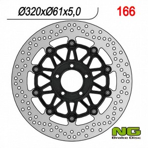 NG DISK KOČIONI PREDNJI KAWASAKI VN 1500 MEAN STREAK - '02-'04, VN 1600 MEAN STREAK - '04-'08, ZX-12R/ZX-7R '00-04, ZZR1100 '93-01 (320X61X5MM) (5X10,5MM) WAVE PLUTAJUĆI