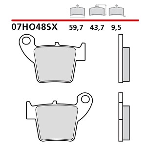 BREMBO 2026/06 KOČIONE PLOČICE KH346 RACING OFF ROAD / SUPER MOTARD SINTER SX (SINTEROVANI METAL)