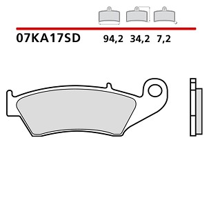 BREMBO 2026/06 KOČIONE PLOČICE KH185 OFF ROAD SINTER SD (SINTEROVANI METAL) (ECE R90)