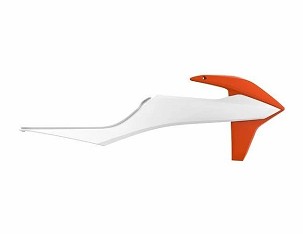 POLISPORT ŠTITNICI HLADNJAKA (KOMPLET) KTM SX/SXF '19-'22; EXC/EXC-F '20-'23 BOJA BELA/NARANDŽASTA