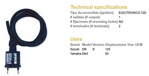 DZE KALEM PALJENJA SUZUKI DR 125S (PALJENJE CDI) ELEKTRONICZNA