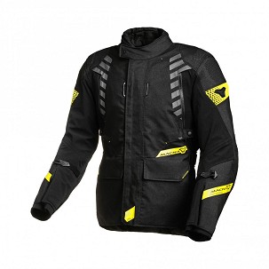 MACNA RASPRODAJA JAKNA (ODVOJIVA TERMO I FIXED RAINTEX) ULTIMAX MOTORCYCLE JACKET BLACK/YELLOW BOJA CRNA/ŽUTA FLUO VELIČINA M