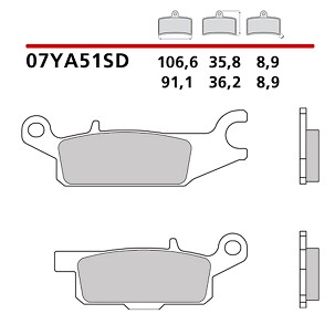 BREMBO 2026/06 KOČIONE PLOČICE KH445 OFF ROAD SINTER SD (SINTEROVANI METAL) (ECE R90)