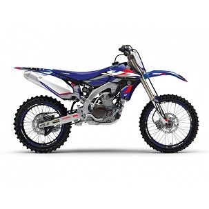 BLACKBIRD KOMPLET NALEPNICA (OBLOGA) YAMAHA YZ 450F '10-'13 DREAM 5 CHROME EFX BOJA PLAVA CRNA