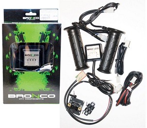 BRONCO RUČKE GREJANE ATV + GREJAČ PALCA - SREBRNI KONTROLER (EL)