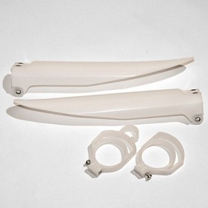 UFO ŠTITNICI TELESKOPA ( AMORTIZERA ) PREDNJIH KAWASAKI KX 85 '98-'13 BOJA NEUTRAL (SA VOĐICAMA)