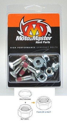 MOTO-MASTER ŠRAFOVI ZA LANČANICI ZADNJE M8X30MM (6KOMAD) FUJILOK U-NUT (IMBUS) HONDA/YAMAHA/SUZUKI/KAWASAKI