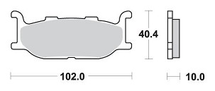 SBS PLOČICE KOČIONE KH179 STREET STANDART CERAMIC BOJA CRNA
