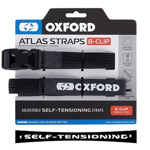 OXFORD PROMOCIJA TRAKE ZA TRANSPORT ATLAS B-CLIP 26mm x 1.2M 2 KOMADA U SETU BOJA SIVA